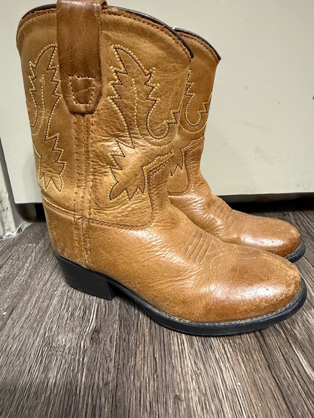 Little Kids Old West Leather Western Boots